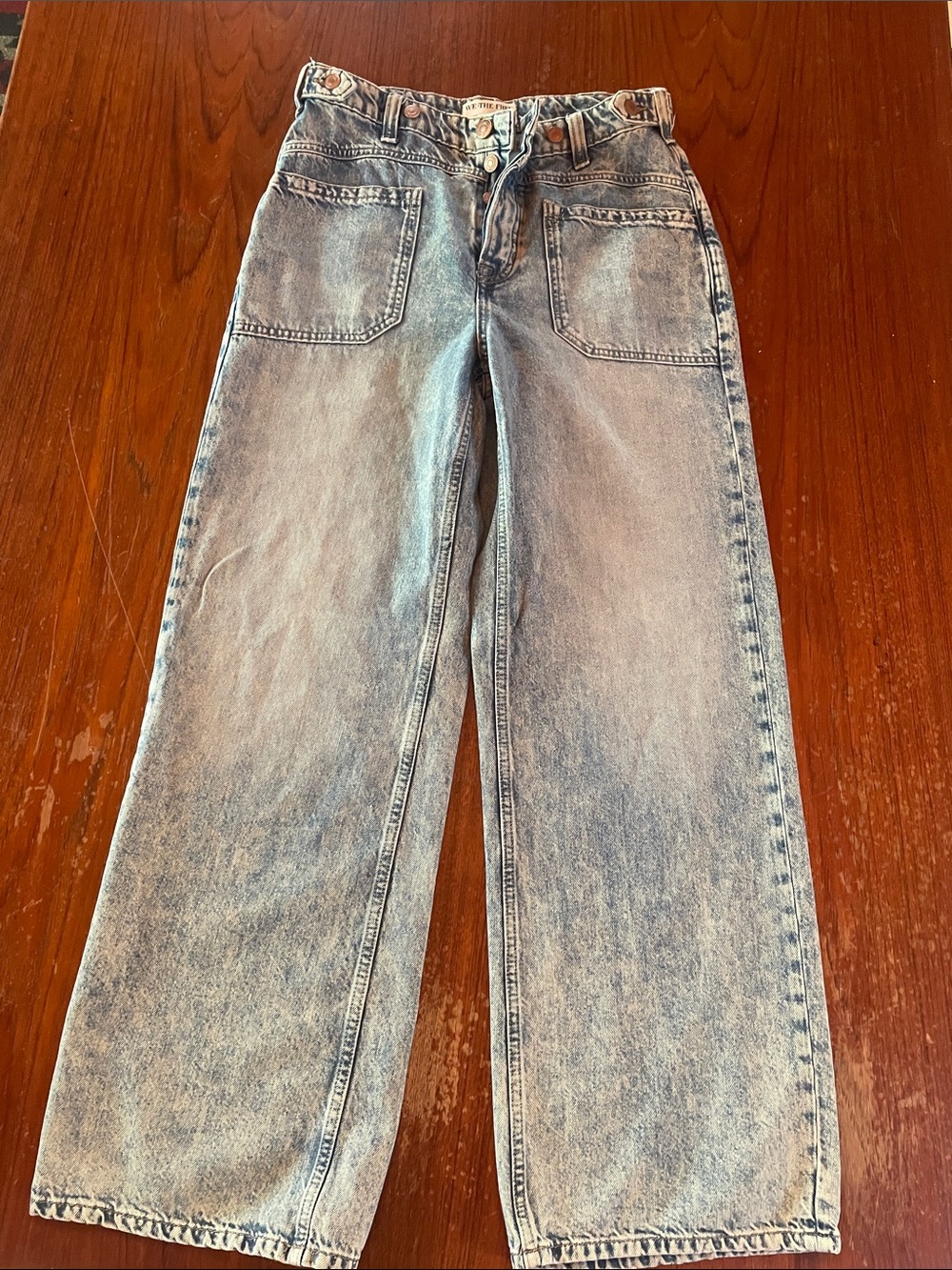We The Free Light Blue Relaxed Straight Jeans